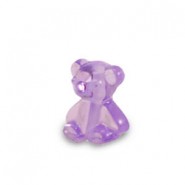 Resin gummy bear kraal 7x6mm Light purple